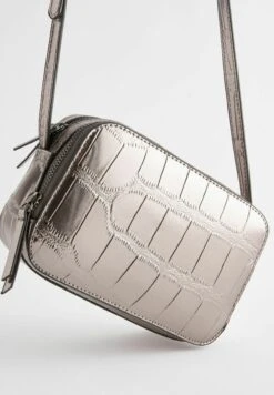 Next Croc Effect- Schoudertas - Pewter -Next 706ee7ced63246eeb66cfc705e6da75d