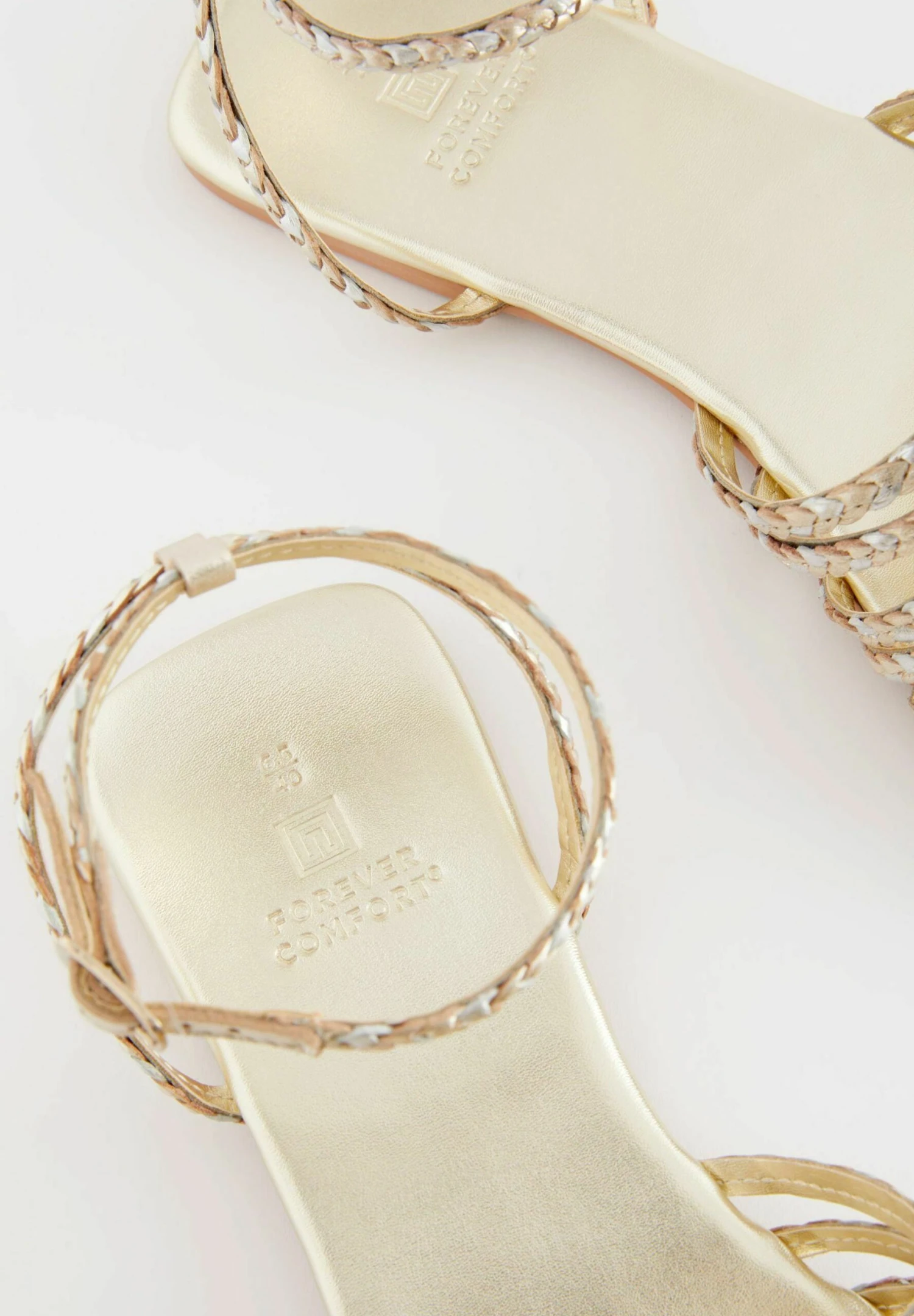 Next Forever Comfort Plait Standard - Sandalen - Gold 5 Next Forever Comfort Plait Standard - Sandalen - Gold - Afbeelding 3