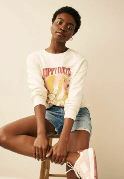 Next Happy Daze Snoopy Woodstock GraphicStandard - Sweater - Ecru White -Next 72d578fccb1b4712acbbcddb58a811de