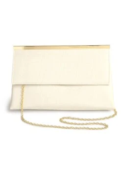 Next Clutch - Bone Cream Croc Effect