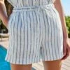 Next Stripe Elasticated Pull On Standard - Shorts - Blue -Next 774e129ea2284b36a563bbe58b61c3ea