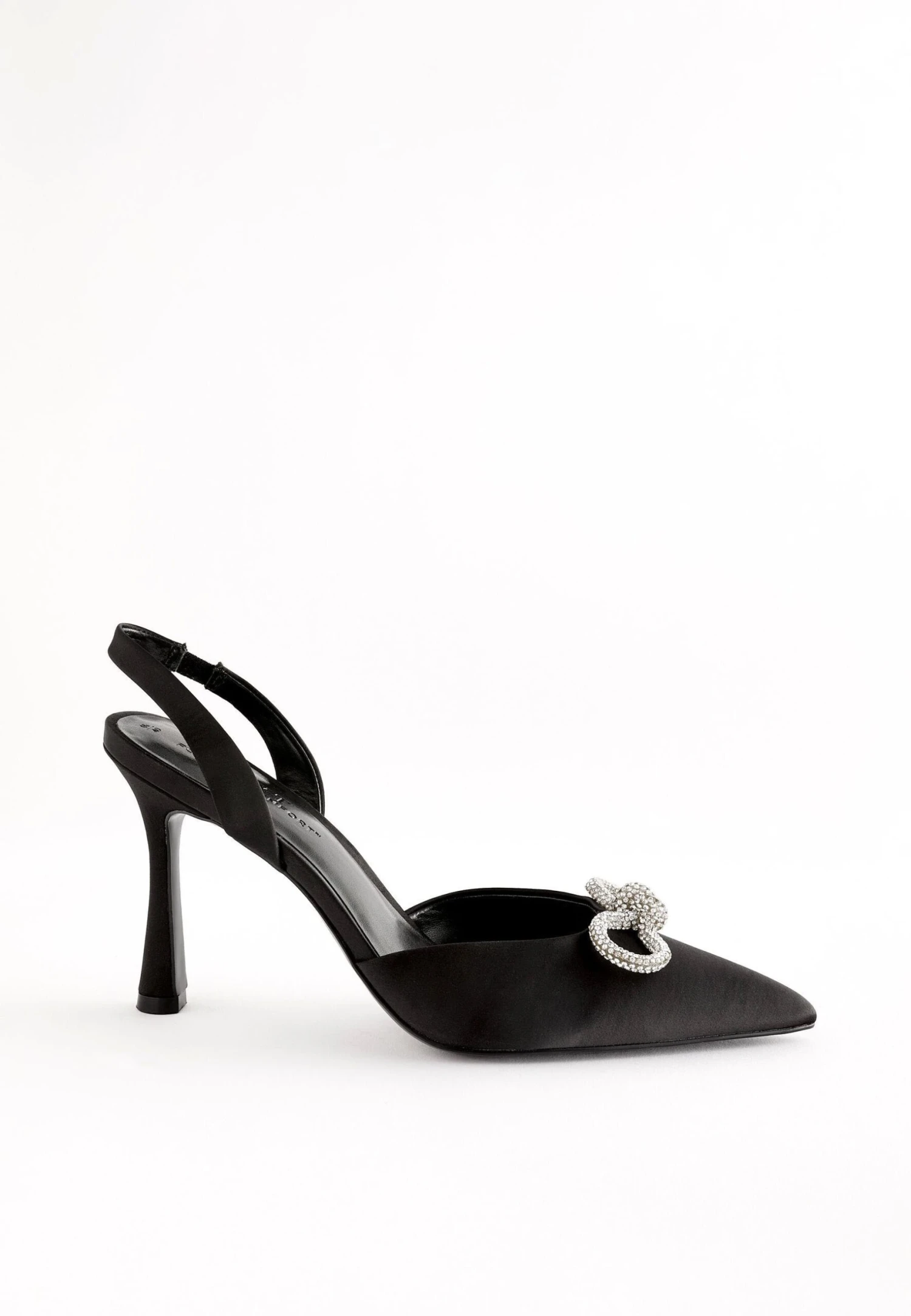 Next Forever Comfort Slingback Bow - Hoge Hakken - Black 4 Next Forever Comfort Slingback Bow - Hoge Hakken - Black - Afbeelding 2