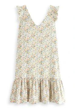 Next Tie Back Mini With Standard - Jurk - White Floral -Next 7ace4acfc8274d0d9244e172cff4f27a