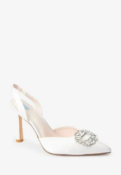 Next Forever Comfort Wedding Jewel Slingback- Klassieke Pumps - Ivory -Next 7ba92b8618c9424496aba932234bdeec