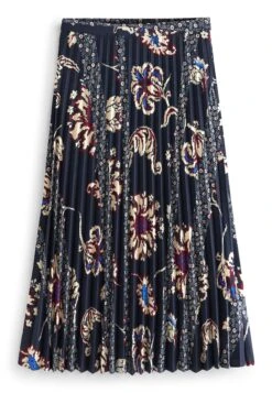 Next Midi Standard - A-Lijn Rok - Navy Floral Print -Next 7eb21c911e0d46ac8268b0a38d816b2c