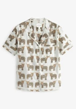 Next Set Short Sleeve Button Through Standard - Pyjama - Grey Hamish Cow -Next 7f8563fa2a08407c90b9d4dc63668b2f