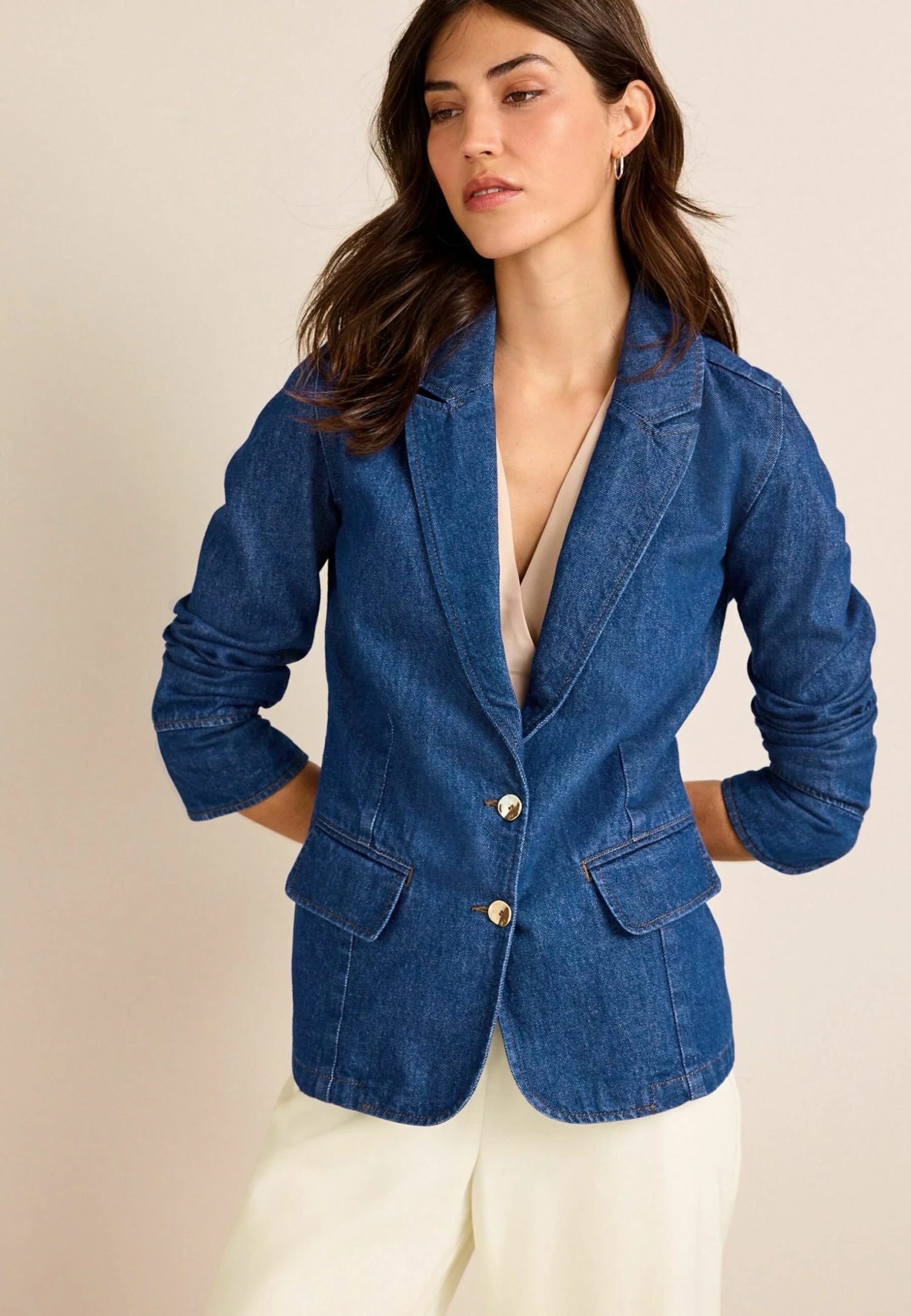 Next Single Breasted Standard - Spijkerjas - Denim Bright Blue 3 Next Single Breasted Standard - Spijkerjas - Denim Bright Blue