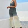 Next Ombre StrappyStandard - Jumpsuit - Charcoal Grey Ecru Cream