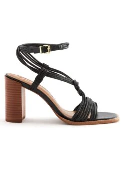 Next Signature Knotted Strap Block Heeled Standard - Sandalen - Black