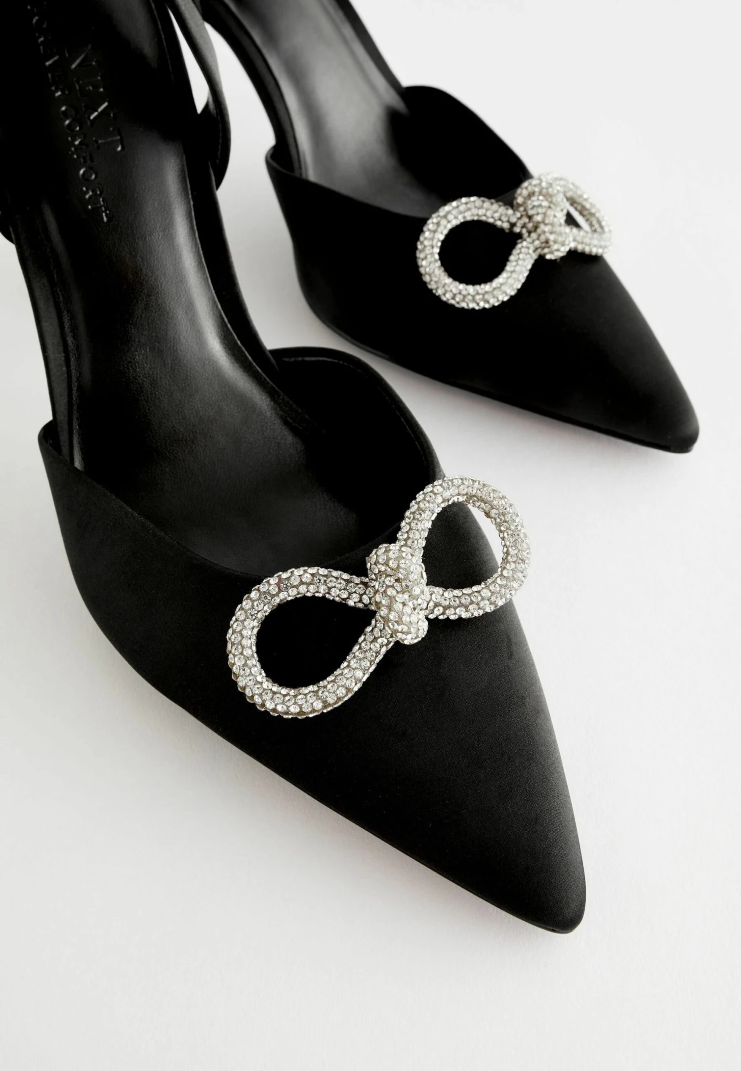 Next Forever Comfort Slingback Bow - Hoge Hakken - Black 7 Next Forever Comfort Slingback Bow - Hoge Hakken - Black - Afbeelding 5