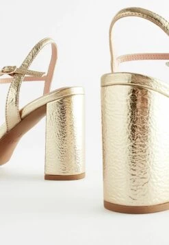 Next Sandalen Met Hoge Hak - Gold -Next 85179403bee142c1b7ed495ba7f937a0