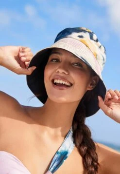 Next Tie Dye Reversible Bucket Standard. - Hoed - Navy Blue