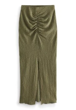 Next Texture Ruched Front Midi Standard - Maxirok - Khaki Green 9 Next Texture Ruched Front Midi Standard - Maxirok - Khaki Green -Next 85c4de18dd5b4185bc926be0f73cc3de