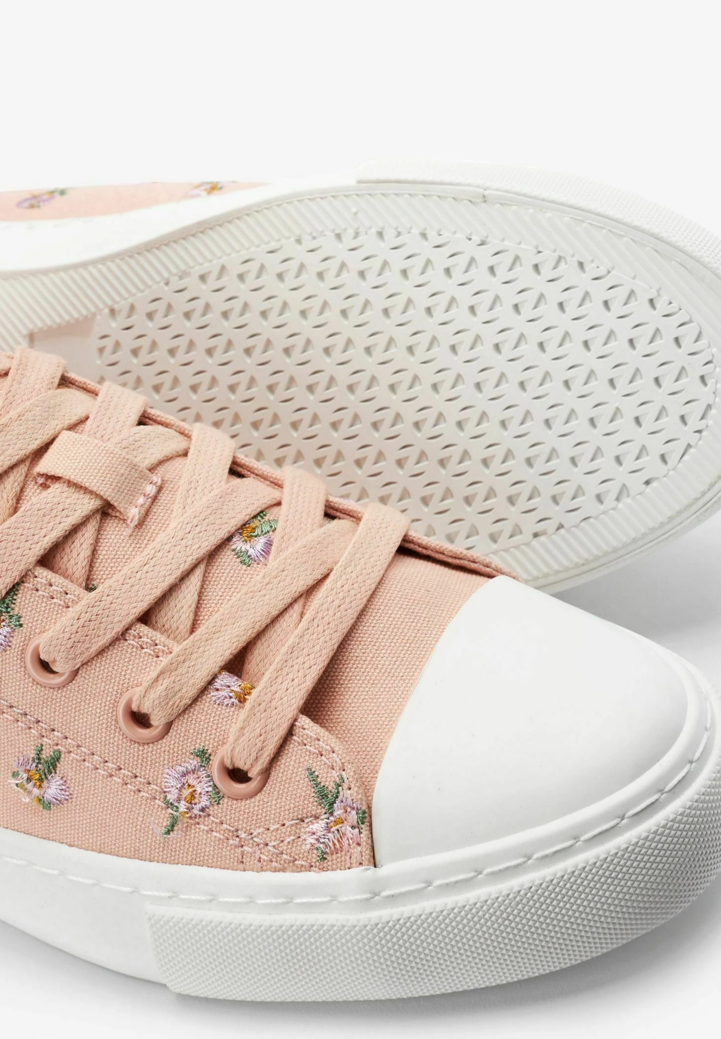 Next Baseball Canvas - Sneakers Laag - Pink Floral 6 Next Baseball Canvas - Sneakers Laag - Pink Floral - Afbeelding 4