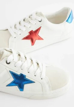 Next Forever Comfort Double Star - Sneakers Laag - White -Next 8767ddcff89e4e92b9362e6896b9d2b9