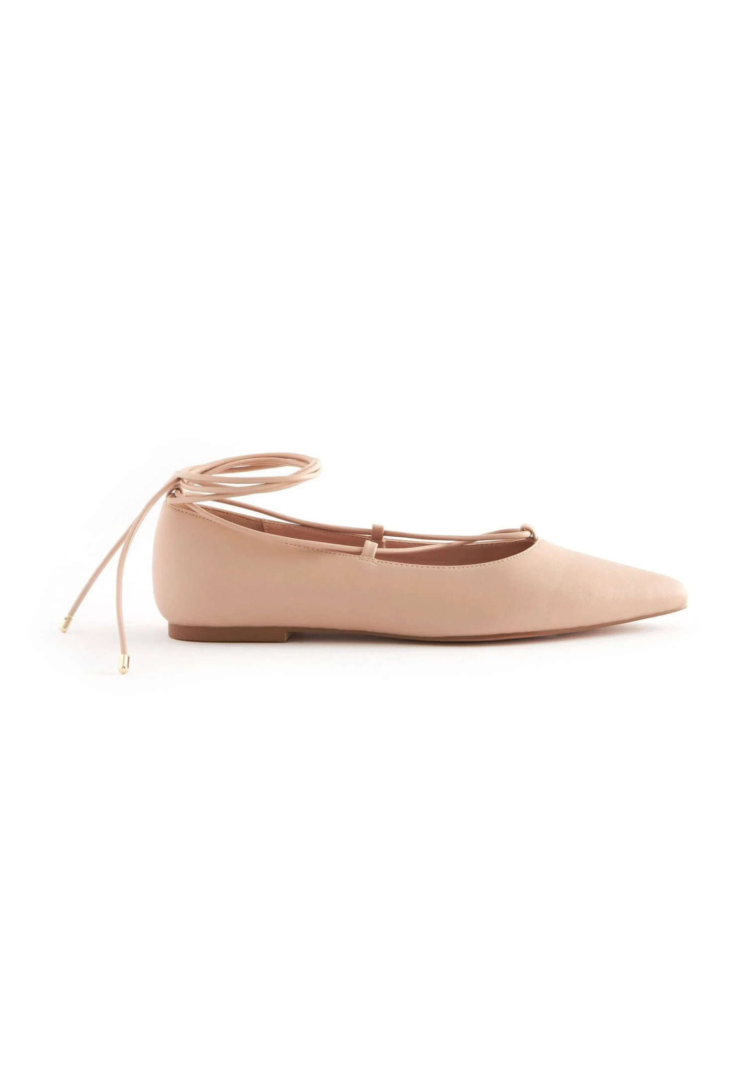 Next Forever Comfort Point Toe Tie Standard - Ballerina´S Met Bandjes - Camel Natural 4 Next Forever Comfort Point Toe Tie Standard - Ballerina´S Met Bandjes - Camel Natural - Afbeelding 2