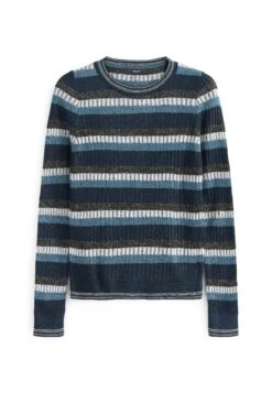 Next Striped Crew Neck Standard - Trui - Blue -Next 891c6388e1364e2cb7fdf386aa5b66d7