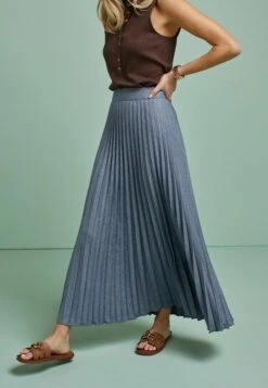 Next Tailored Pleated MidiStandard - Plooirok - Navy Blue -Next 8947151426554f5e875d7ae4808e5e89