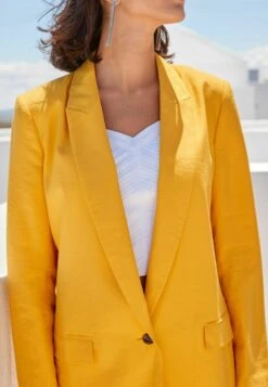 Next Single Breasted Standard - Halflange Jas - Yellow -Next 89646f54cde4469695d85b082a16b5c1