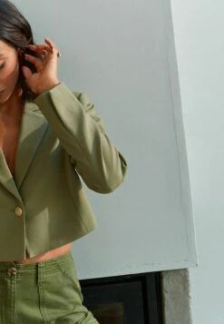Next RochelleCroppedStandard - Blazer - Green -Next 8ad5d1017b7b477aa8704dee5c049fd1