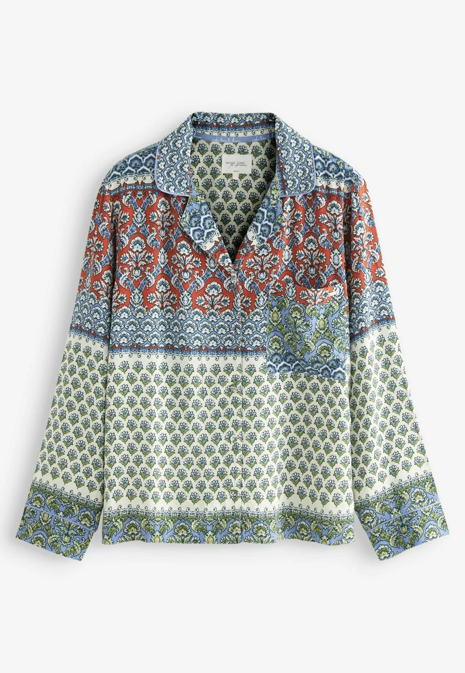 Next Set - Pyjama - Blue Woodblock 6 Next Set - Pyjama - Blue Woodblock - Afbeelding 4