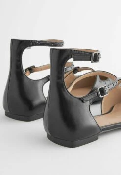Next Forever Comfort Point Toe Studded Strap Flat Standard - Ballerina'S Met Enkelbandjes - Black -Next 8bd0743924a54954a96e57e68a1049bf