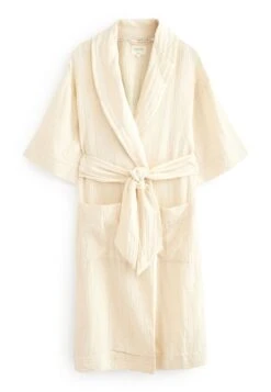 Next Crinkle Robe Standard - Badjas - Natural -Next 8c2ccc162d7b4e56aa5da0f64279c525