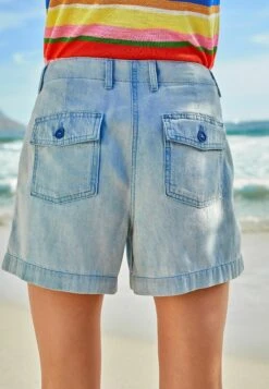 Next Pocket Front - Jeansshort - Mid Blue -Next 8cd8ccc4f9c447b39b372cd340360f47