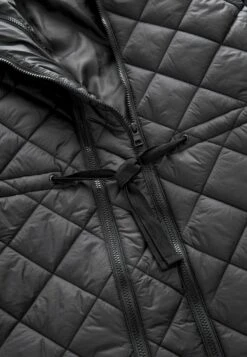 Next Maternity Longline Quilted With Hood Standard - Winterjas - Black -Next 8cf6fbc9cc3d47cfaeb9f296cc987147