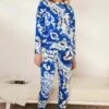 Next Long Sleeve Set - Pyjama - Blue Abstract -Next 8d46c4d310344becade18409008ea9af