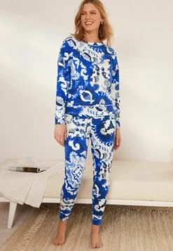 Next Long Sleeve Set - Pyjama - Blue Abstract