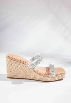 Next Forever Comfort Standard - Muiltjes Met Hak - Clear Sparkle -Next 8e08b572716b422e96f260599f25b69f