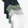 Next Pack Of 5 Slouch V Neck - T-Shirt Basic - Multicoloured 2 Next Pack Of 5 Slouch V Neck - T-Shirt Basic - Multicoloured -Next 9134f523f5944445a4f9249c59cdbb2a