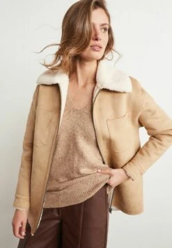 Next Standard - Halflange Jas - Camel Brown