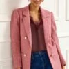 Next Boucle Button Detail Standard - Blazer - Pink -Next 9237acc1363b4fd59cee2e13a42a8c74