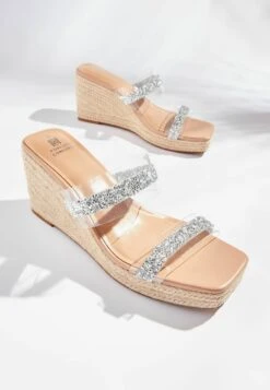 Next Forever Comfort Standard - Muiltjes Met Hak - Clear Sparkle -Next 9260e4f48fa24ef6aea387c54536906e