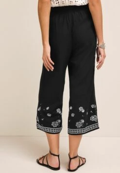 Next Mix Embroidery Culotte - Broek - Black -Next 93f07ba985f84d8d824c37596f246a9c