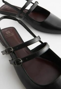 Next Forever Comfort Double Buckle Standard - Slingback Ballerina´S - Black -Next 9538979f09a04a1586b7df2982e753c9