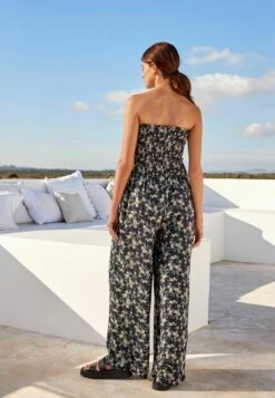 Next Shirred Bandeau - Jumpsuit - Black Ditsy -Next 9620d4ad99154608900a3cd80c508002
