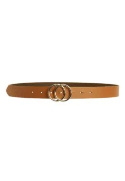 Next White Circle Buckle- Riem - Brown