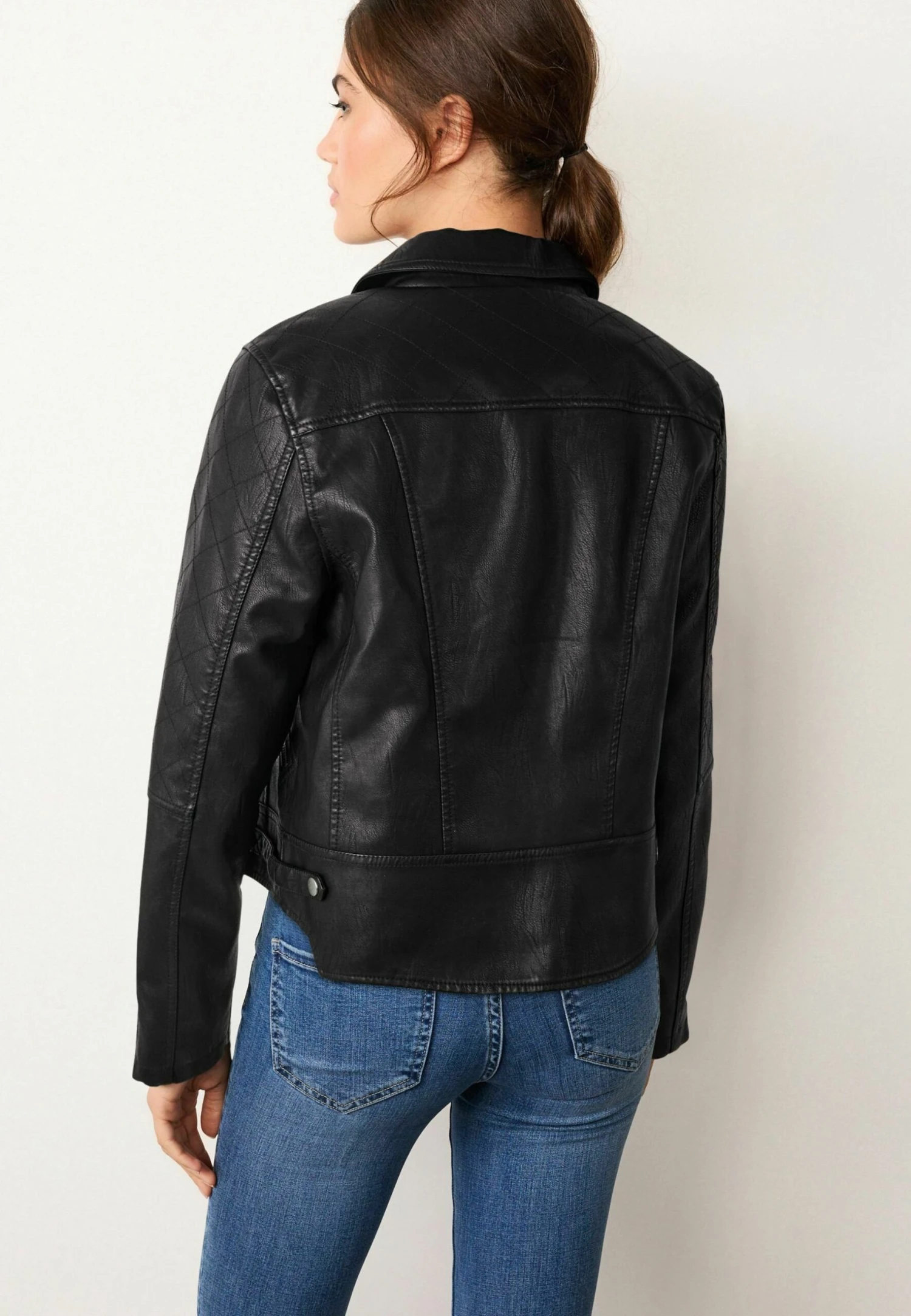 Next Biker Standard - Imitatieleren Jas - Black 4 Next Biker Standard - Imitatieleren Jas - Black - Afbeelding 2