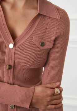 Next Utility Button Detail Polo Neck Standard - Vest - Pink -Next 97d2e3e11e364ff6a4a4b593696561d8