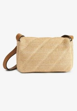 Next Raffia Quilted Standard - Schoudertas - Neutral -Next 980d8e1c2eaf4fc2afeeda59c10e9cd1