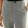 Next Tailored High Waisted- Chino - Black White Check