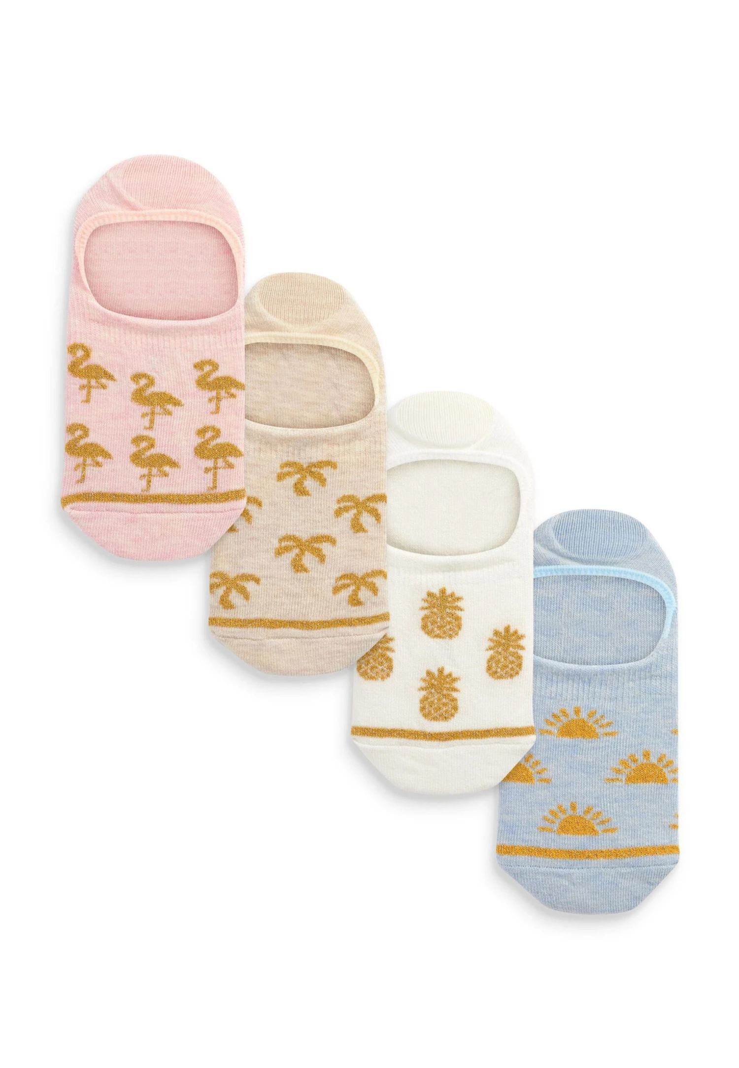 Next Tropical Sparkle High Cut 4 Pack Standar - Enkelsokken - Pink Cream 3 Next Tropical Sparkle High Cut 4 Pack Standar - Enkelsokken - Pink Cream