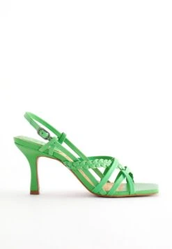 Next Signature Forever Comfort® Plait- Sandalen Met Hoge Hak - Green