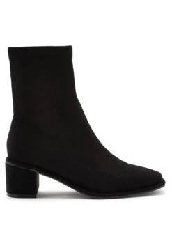 Next Forever Comfort Sock - Wide Fit - Korte Laarzen - Black Microsuede