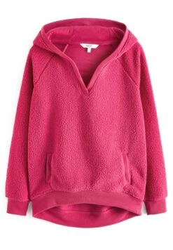 Next Longline V Neck Standard - Fleece Trui - Pink -Next 9dc1139b92be4600adb9efaca4824ea2