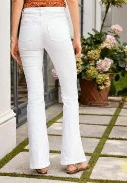 Next Stretch Standard - Flared Jeans - White -Next 9df47ddce29a42afa0b6c3dcd01bc796