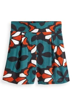 Next High Waisted Standard - Shorts - Teal Blue/Red/Large Scale Geo -Next a0c53d1d019f48b0a6c8f04923008402